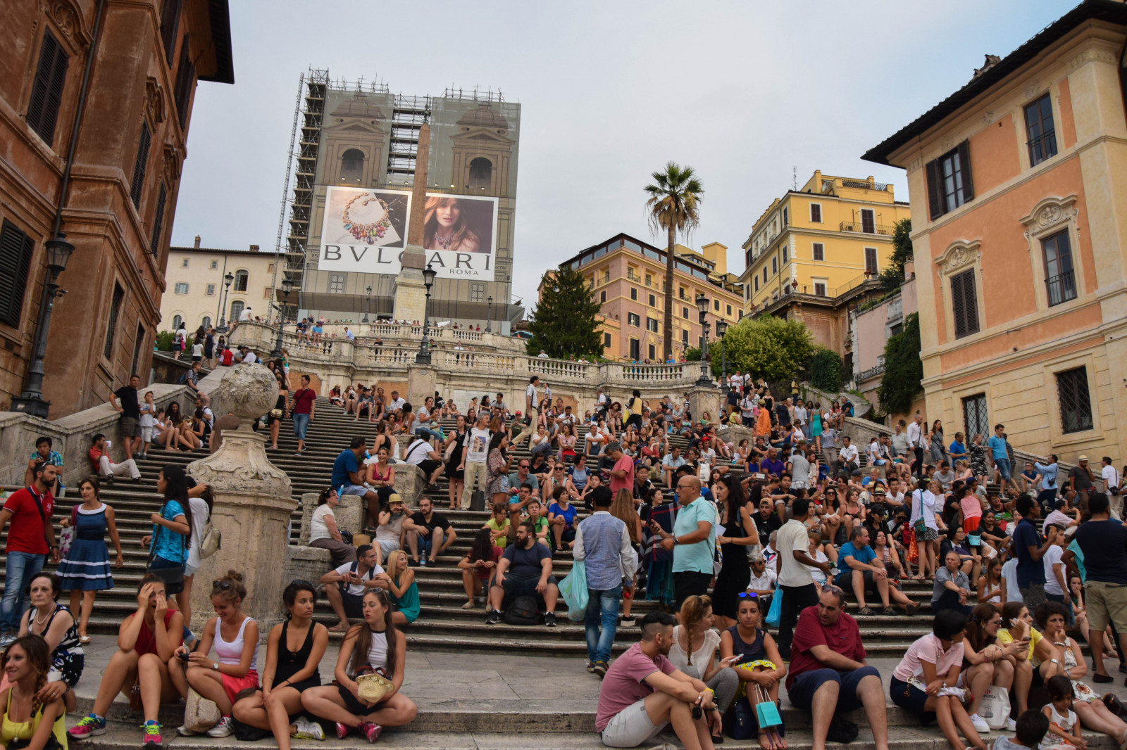 street with people in Italy